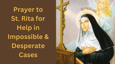 Prayer to St. Rita for Help in Impossible and Desperate Cases